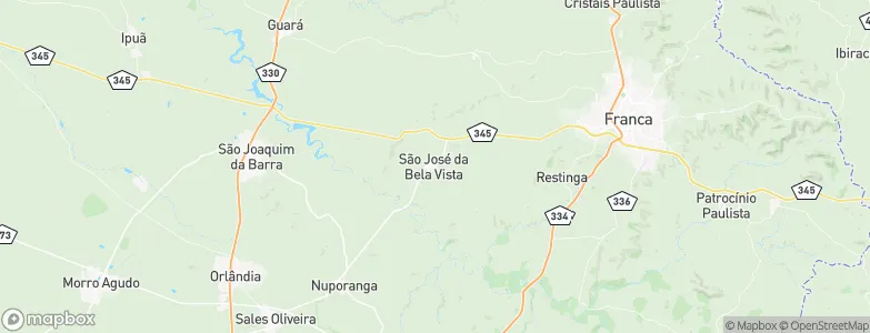 São José da Bela Vista, Brazil Map