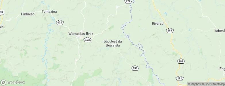São José da Boa Vista, Brazil Map
