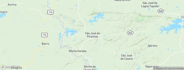 São José de Piranhas, Brazil Map
