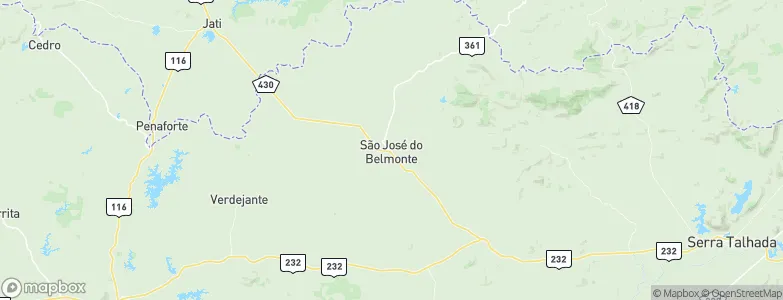 São José do Belmonte, Brazil Map