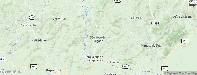 São José do Calçado, Brazil Map