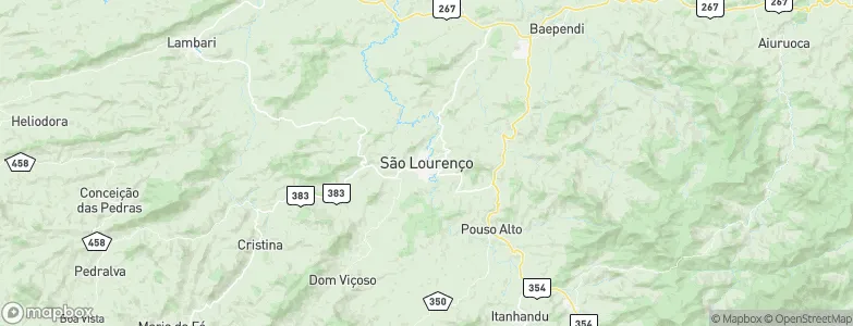 São Lourenço, Brazil Map