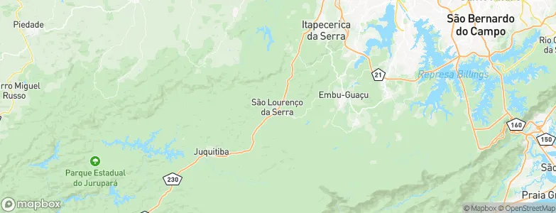 São Lourenço da Serra, Brazil Map