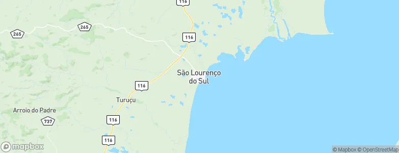 São Lourenço do Sul, Brazil Map