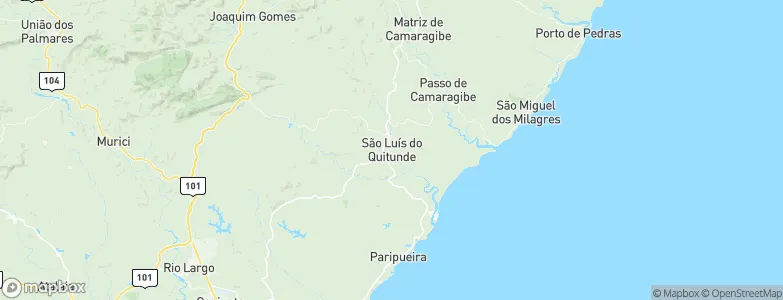 São Luís do Quitunde, Brazil Map