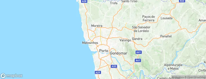 São Mamede de Infesta, Portugal Map