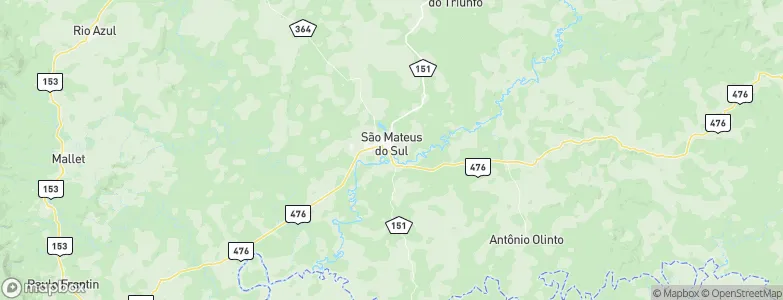 São Mateus do Sul, Brazil Map