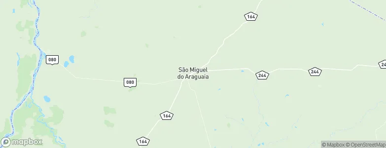 São Miguel do Araguaia, Brazil Map