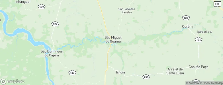 São Miguel do Guamá, Brazil Map