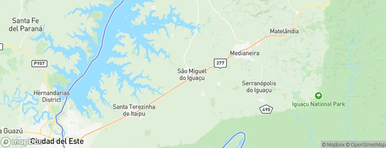 São Miguel do Iguaçu, Brazil Map