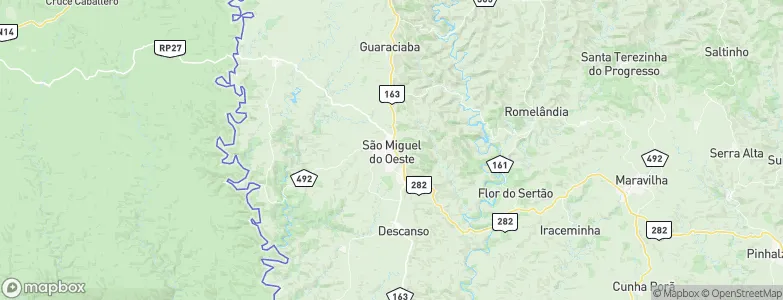 São Miguel do Oeste, Brazil Map