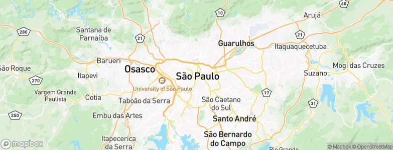 São Paulo, Brazil Map