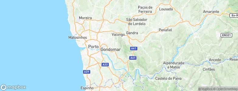 São Pedro da Cova, Portugal Map