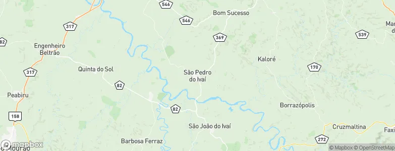 São Pedro do Ivaí, Brazil Map
