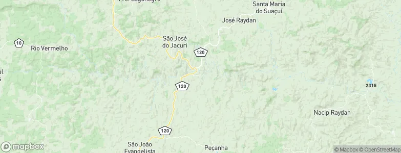 São Pedro do Suaçuí, Brazil Map