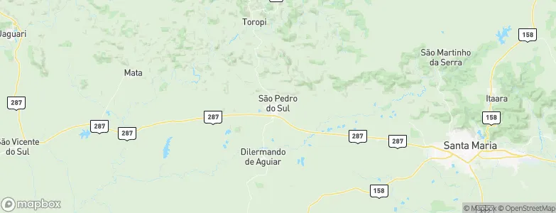 São Pedro do Sul, Brazil Map