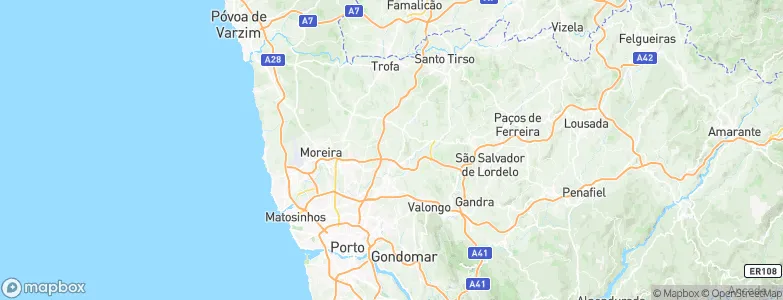 São Pedro Fins, Portugal Map