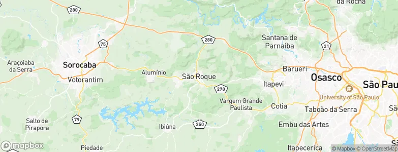 São Roque, Brazil Map
