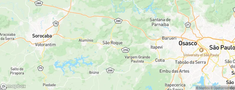 São Roque, Brazil Map