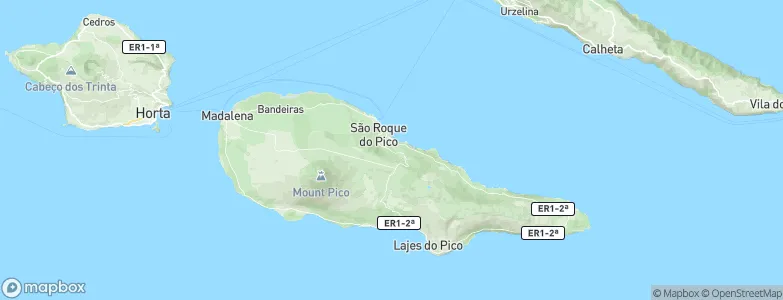 São Roque do Pico, Portugal Map