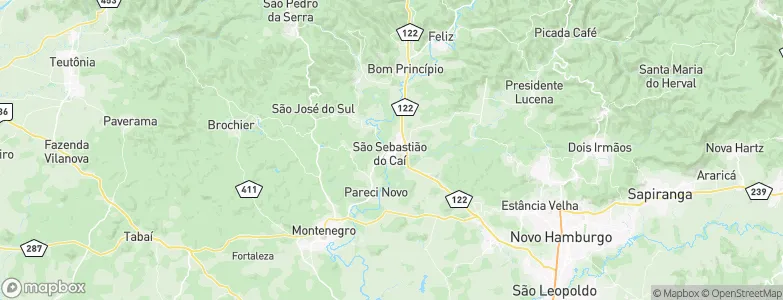 São Sebastião do Caí, Brazil Map