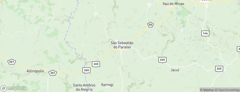 São Sebastião do Paraíso, Brazil Map