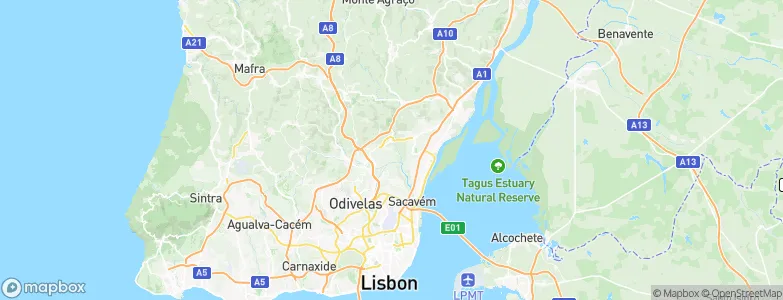 São Sebastião, Portugal Map