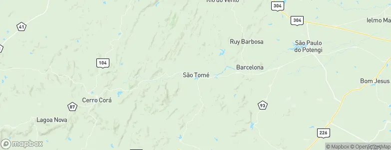 São Tomé, Brazil Map