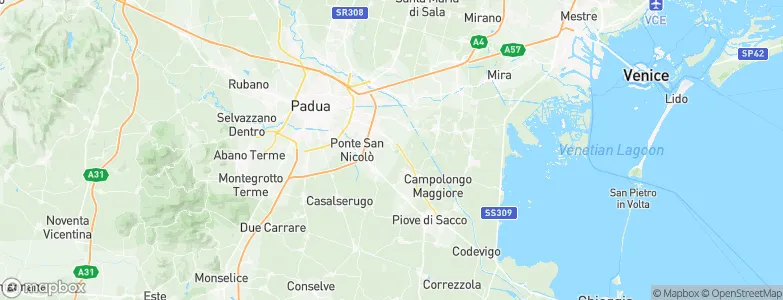 Saonara, Italy Map