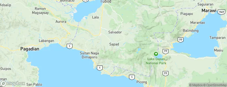 Sapad, Philippines Map