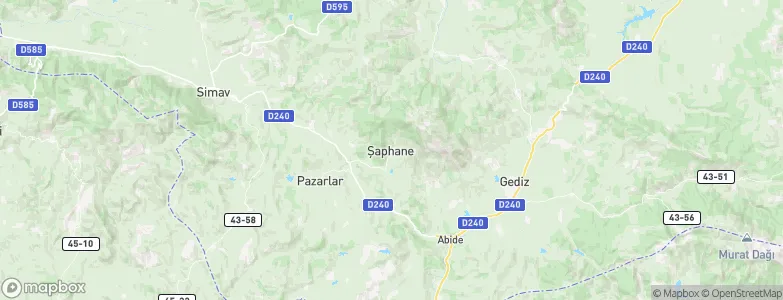 Şaphane, Turkey Map