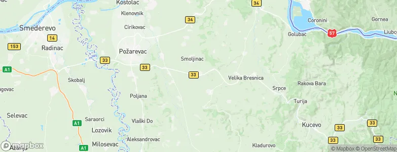Šapine, Serbia Map
