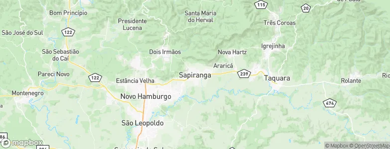Sapiranga, Brazil Map