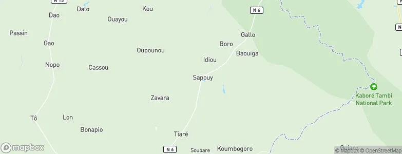 Sapouy, Burkina Faso Map