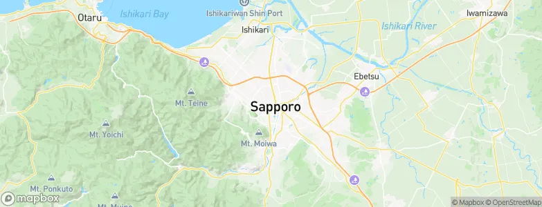 Sapporo, Japan Map
