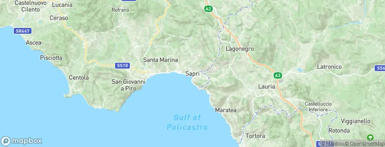 Sapri, Italy Map