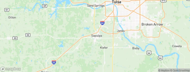 Sapulpa, United States Map