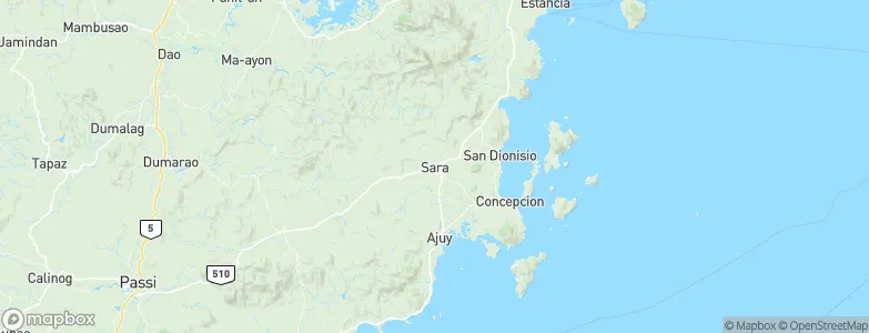 Sara, Philippines Map