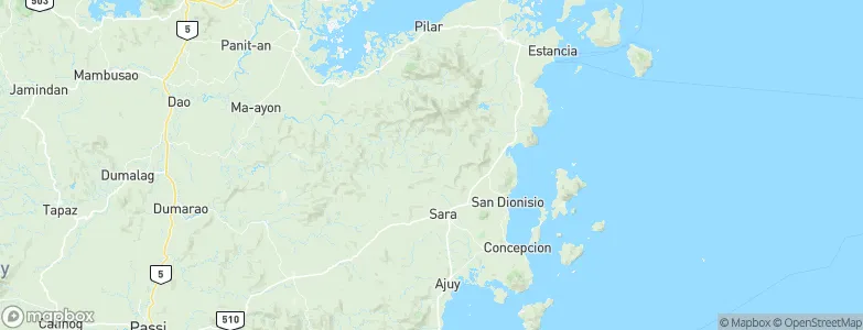 Sara, Philippines Map