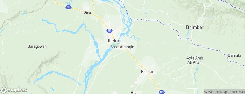 Sarai Alamgir, Pakistan Map