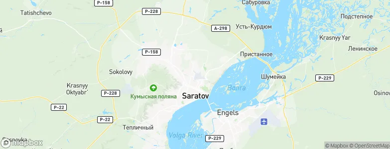 Saratov, Russia Map