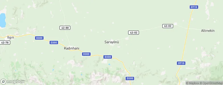 Sarayönü, Turkey Map