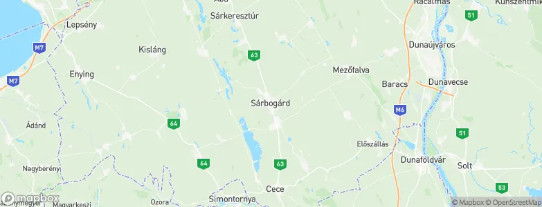 Sárbogárd, Hungary Map
