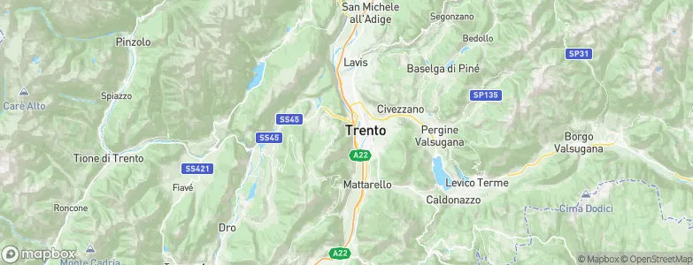 Sardagna, Italy Map