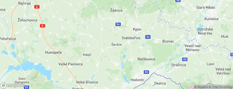 Šardice, Czechia Map