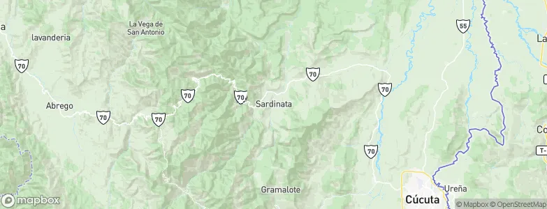 Sardinata, Colombia Map