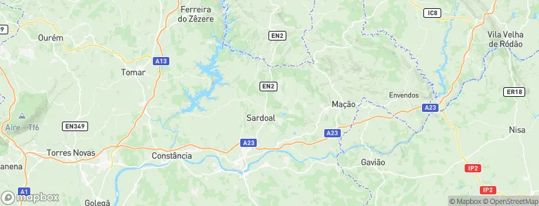 Sardoal Municipality, Portugal Map