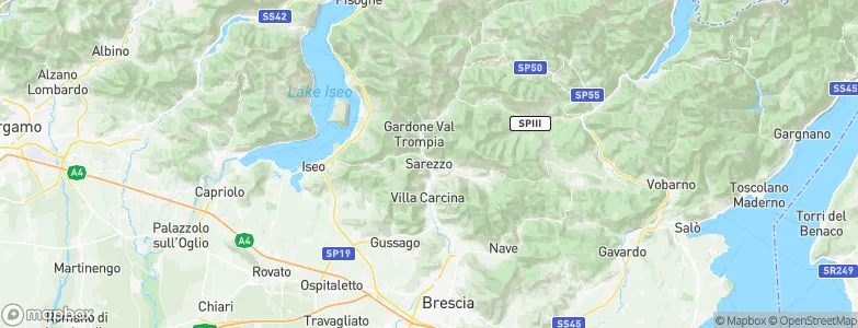 Sarezzo, Italy Map