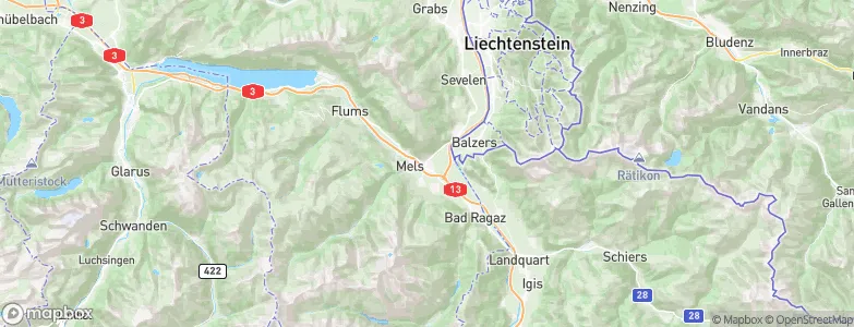 Sargans, Switzerland Map