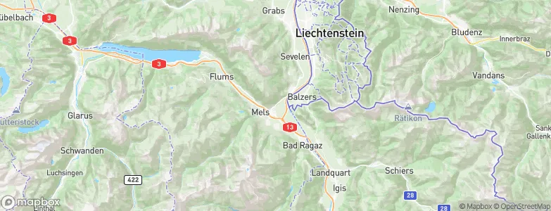Sargans, Switzerland Map
